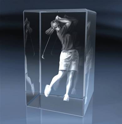 Trophée 3D Golfeuse