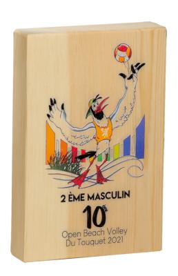 Trophée Plaque en bois