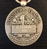 Médaille du travail<br> classe 20 ans